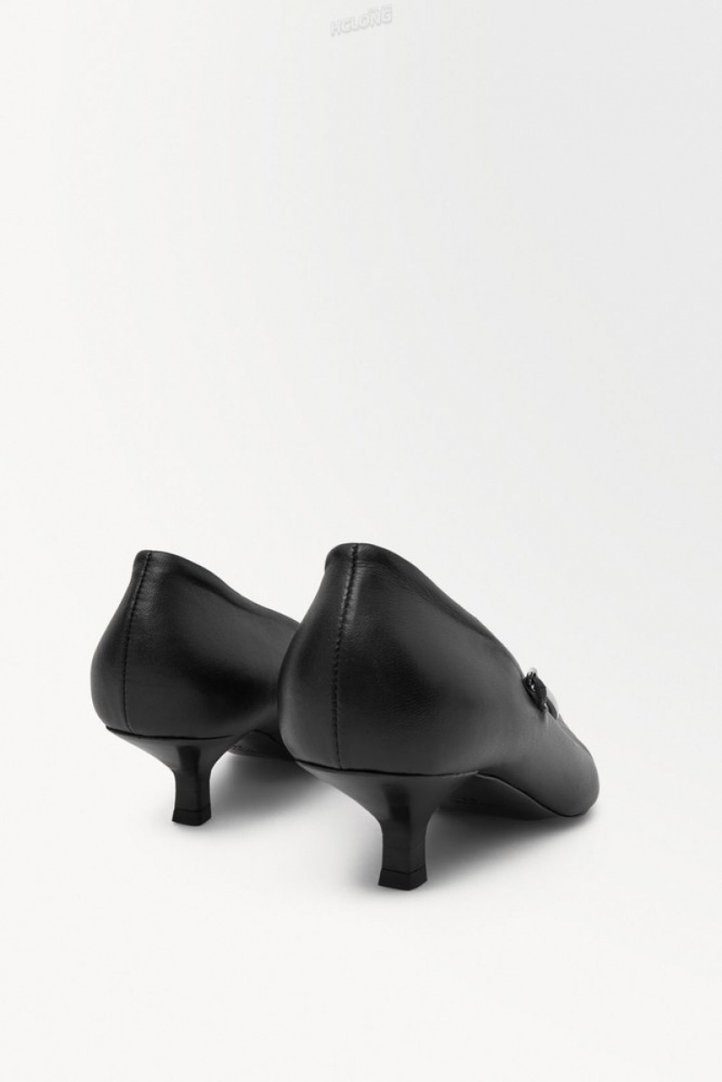 COS The Sphere Point-Toe Pumps Women's Pumps Black | LF69-N3JQ