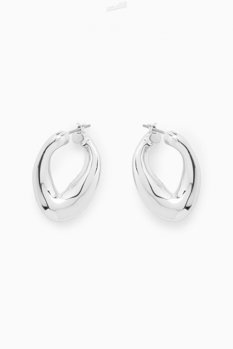 COS Twisted Hoop Earrings Women's Jewelry & Jewellery Gold | YV92-Q2DW