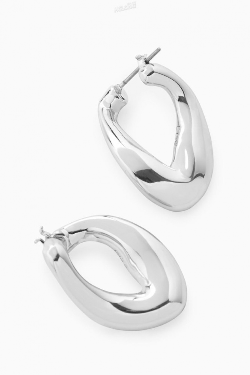 COS Twisted Hoop Earrings Women's Jewelry & Jewellery Gold | YV92-Q2DW