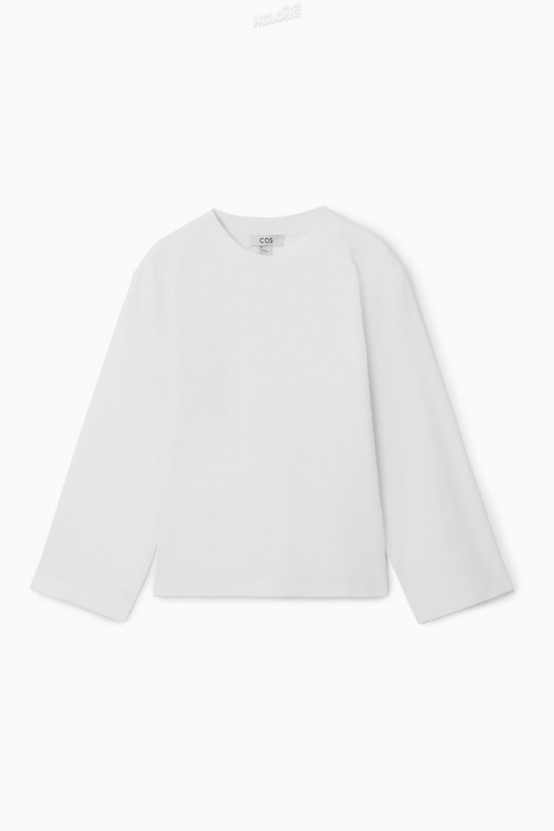 COS Wide-Sleeved Top Women's Tops Black | GQ15-U4FX